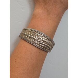 925 Sterling Silver Vintage Ross Simmons Cuff Bracelet